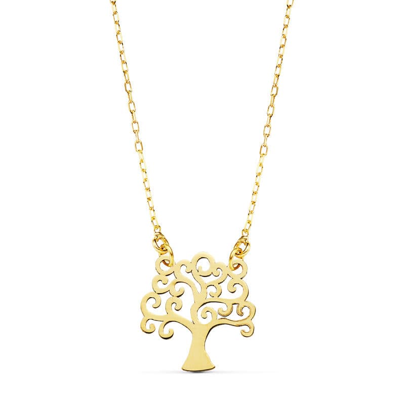 18K GARGANTILLA ARBOL DE LA VIDA 45CM 12X13