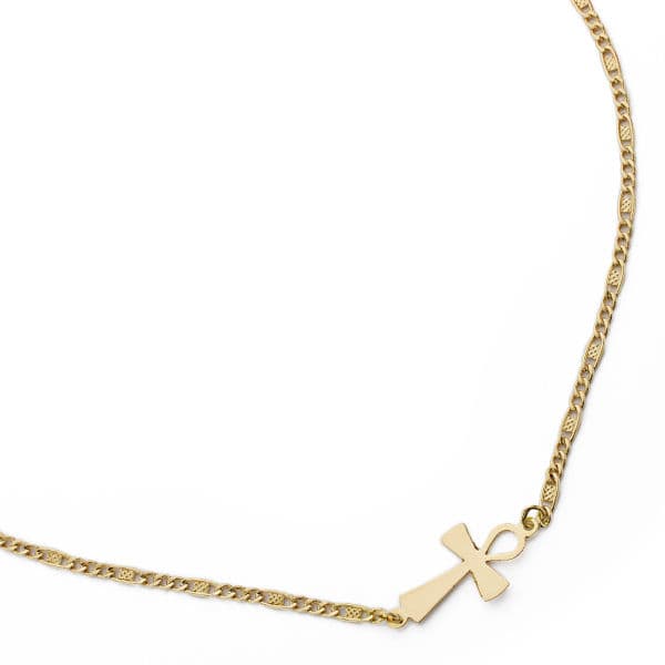 18K GARGANTILLA CRUZ DE LA VIDA 42CM