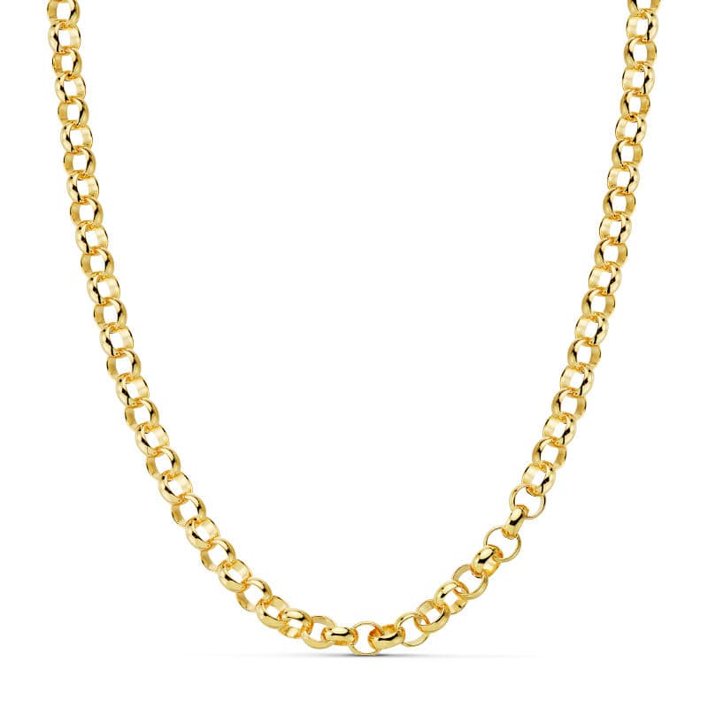 18K CADENA ROLO HUECA 45CM 5.5 MM