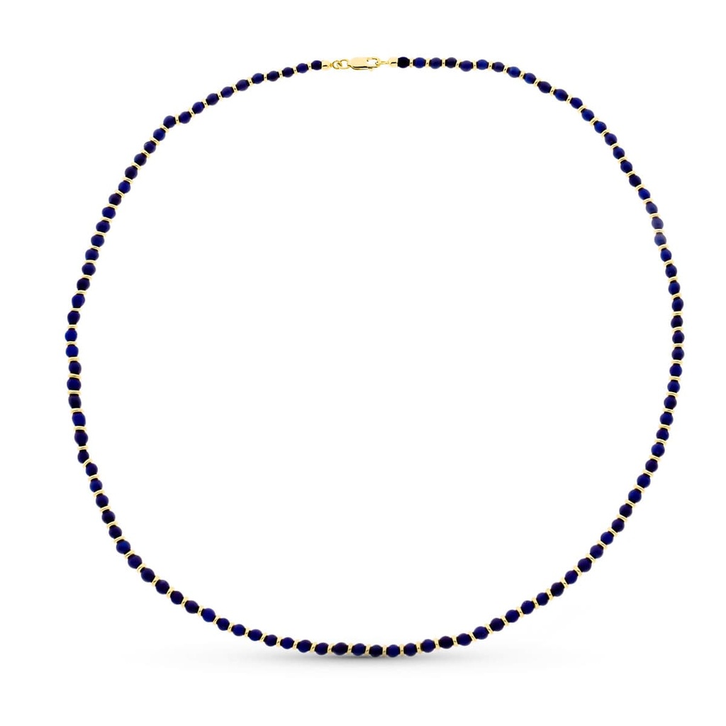 18K COLLAR ORO AMARILLO LAPIZLAZULI 45CM
