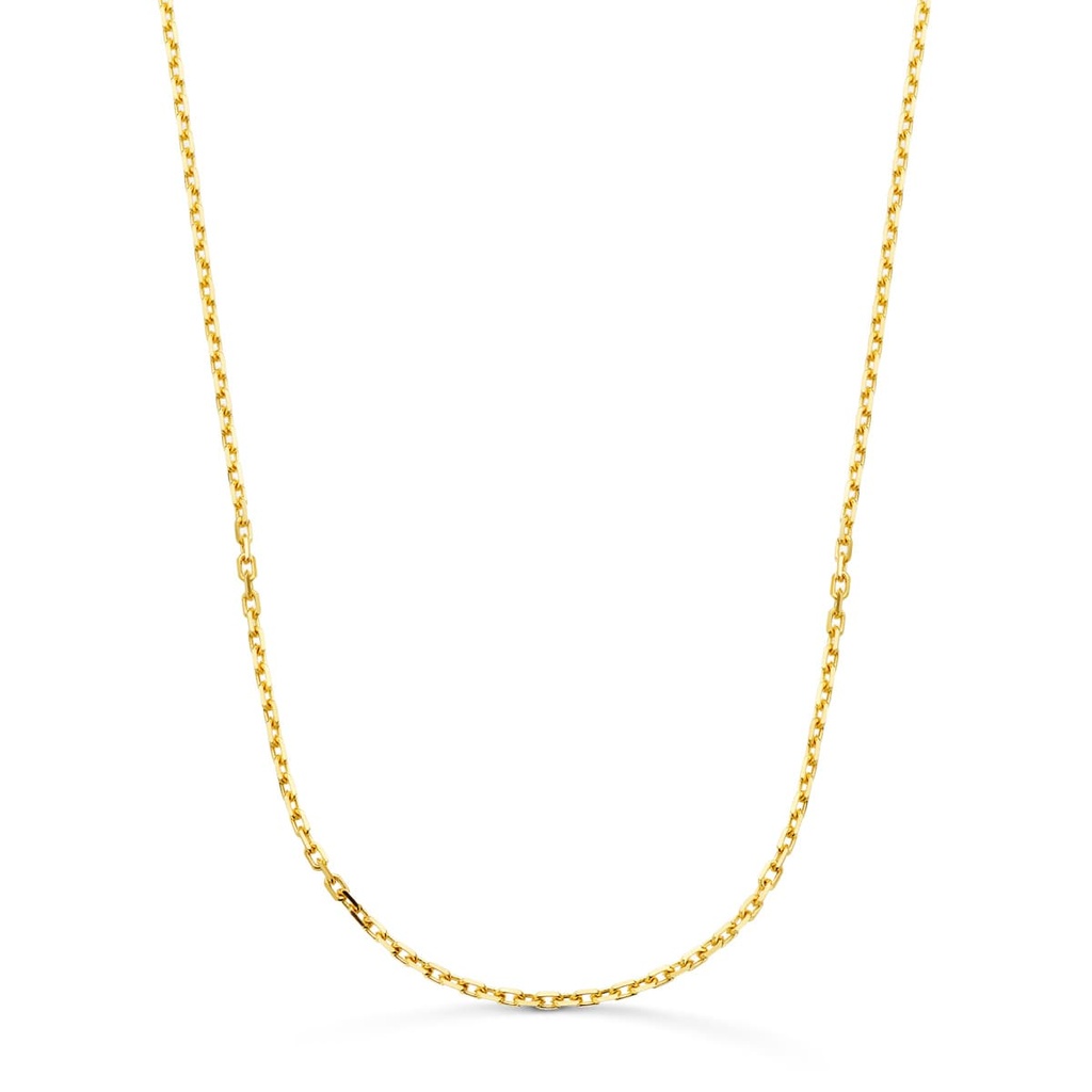 18K CADENA  FORZADA MACIZA ANCHO:1.9MM LARGO: 60CM