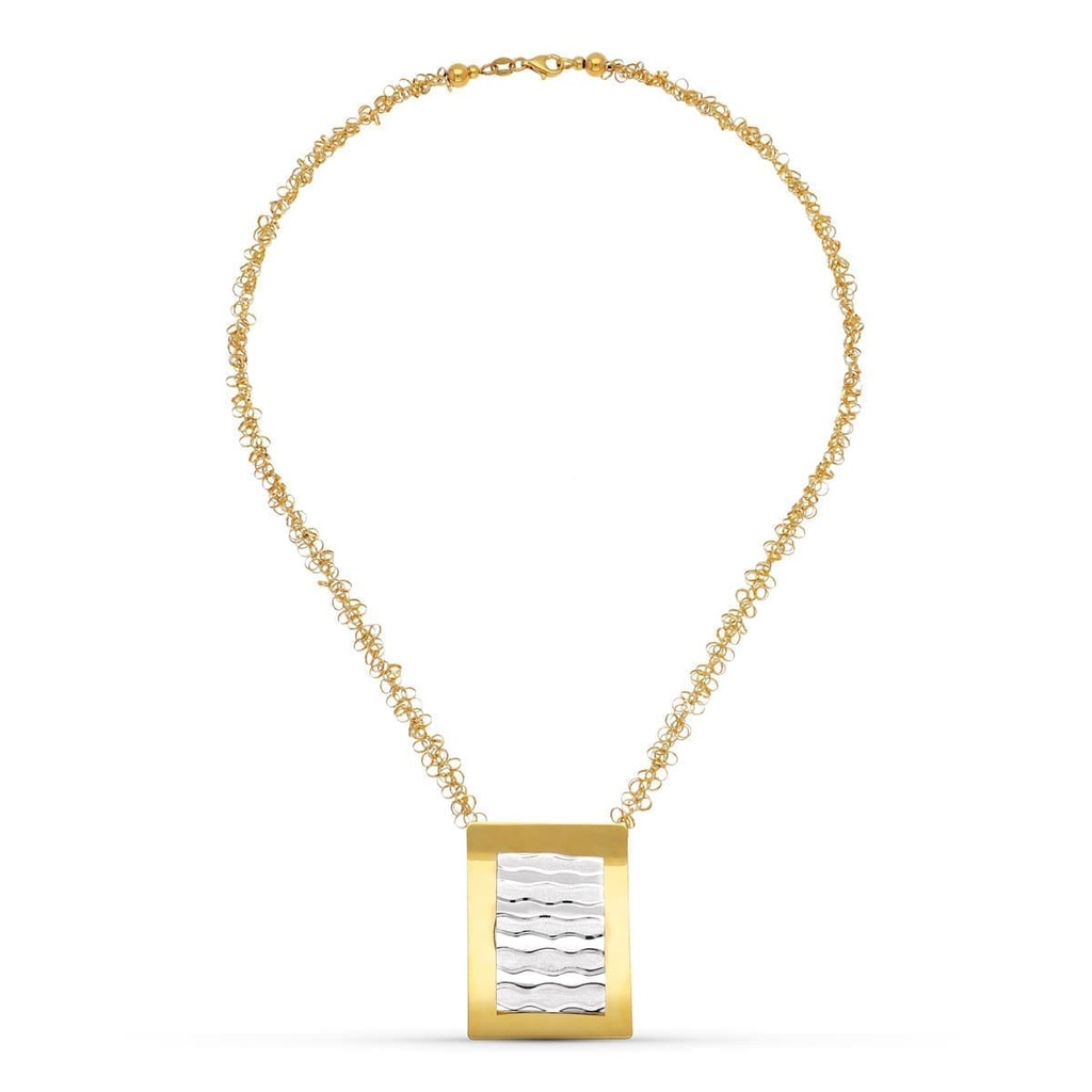18K GARGANTILLA ORO BICOLOR 45 CM