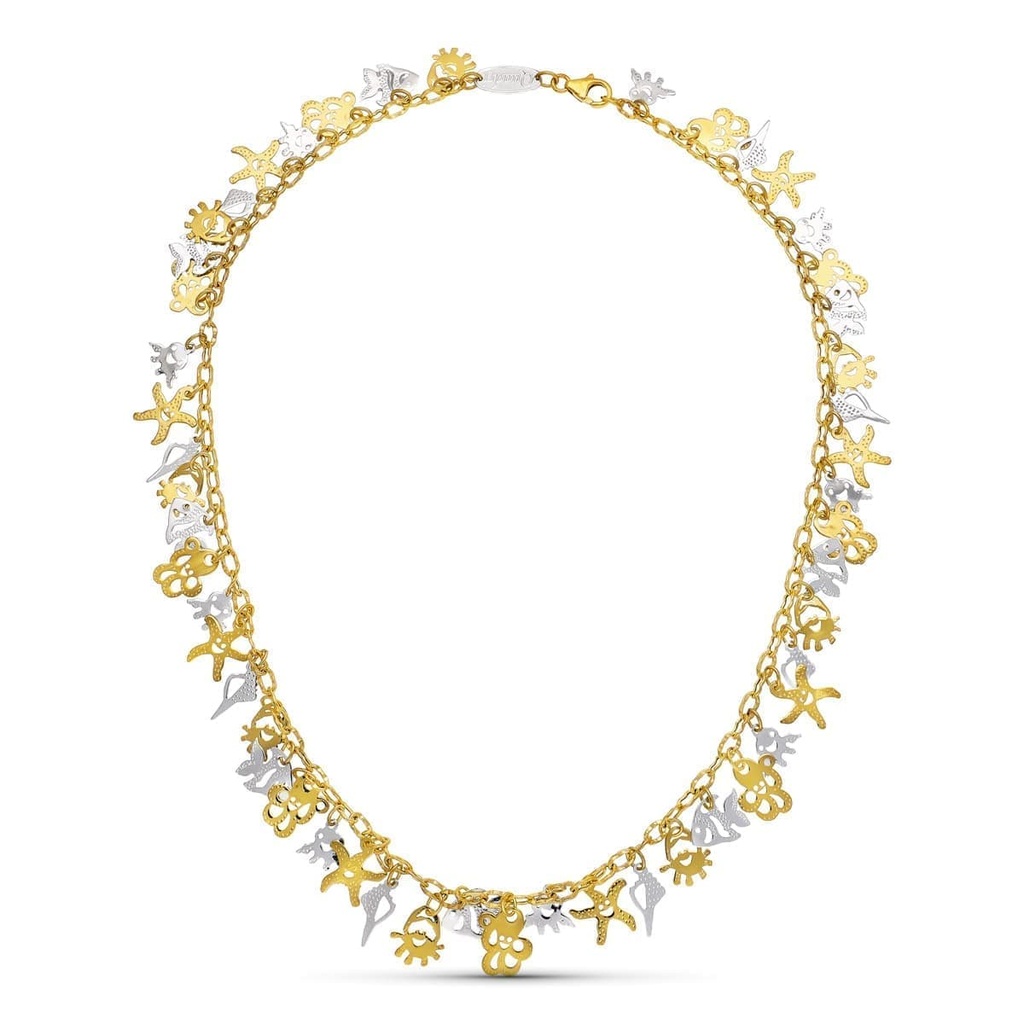 18K GARGANTILLA ORO BICOLOR FETICHES