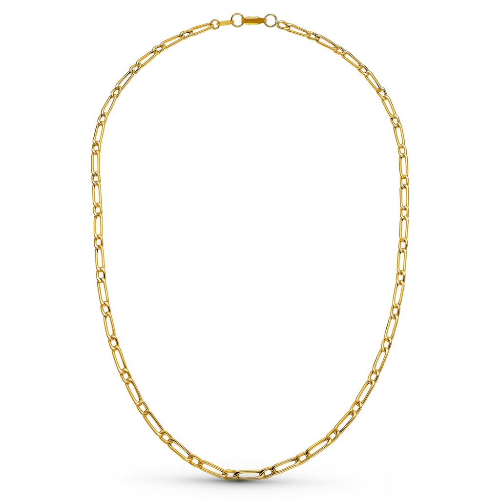 18K CADENA ORO AMARILLO CARTIER HUECA 50 CM 3 MM
