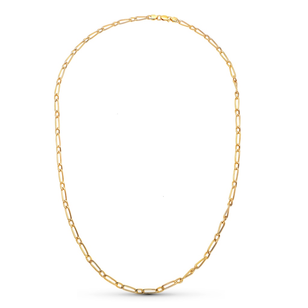 18K CADENA ORO AMARILLO CARTIER HUECA 50 CM 3 MM