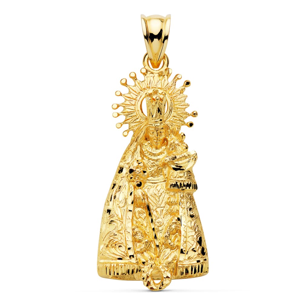 18K MEDALLA VIRGEN DE LOS DESAMPARADOS 36X17 MM
