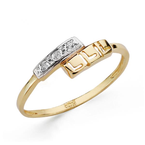 18K SORTIJA BICOLOR CIRCONITA