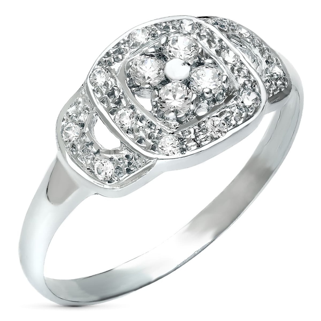 18K SORTIJA ORO BLANCO JUEGO NOVIA ANCHO 9 MM
