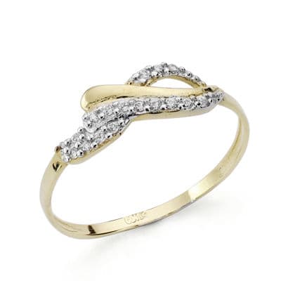 18K SORTIJA COMUNION BICOLOR CIRCONITAS