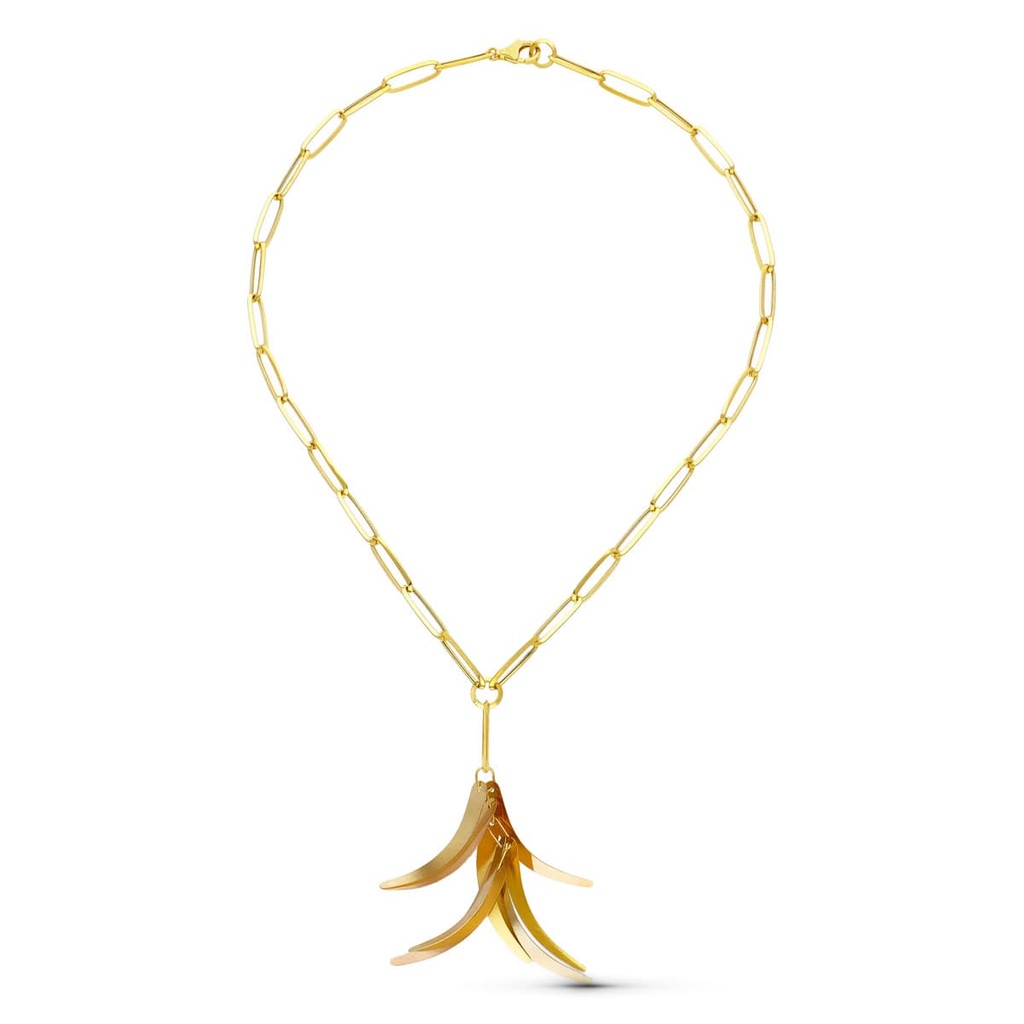 18K GARGANTILLA ORO TRICOLOR CUERNOS