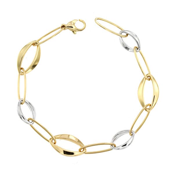 18K PULSERA BICOLOR 19.5 CM