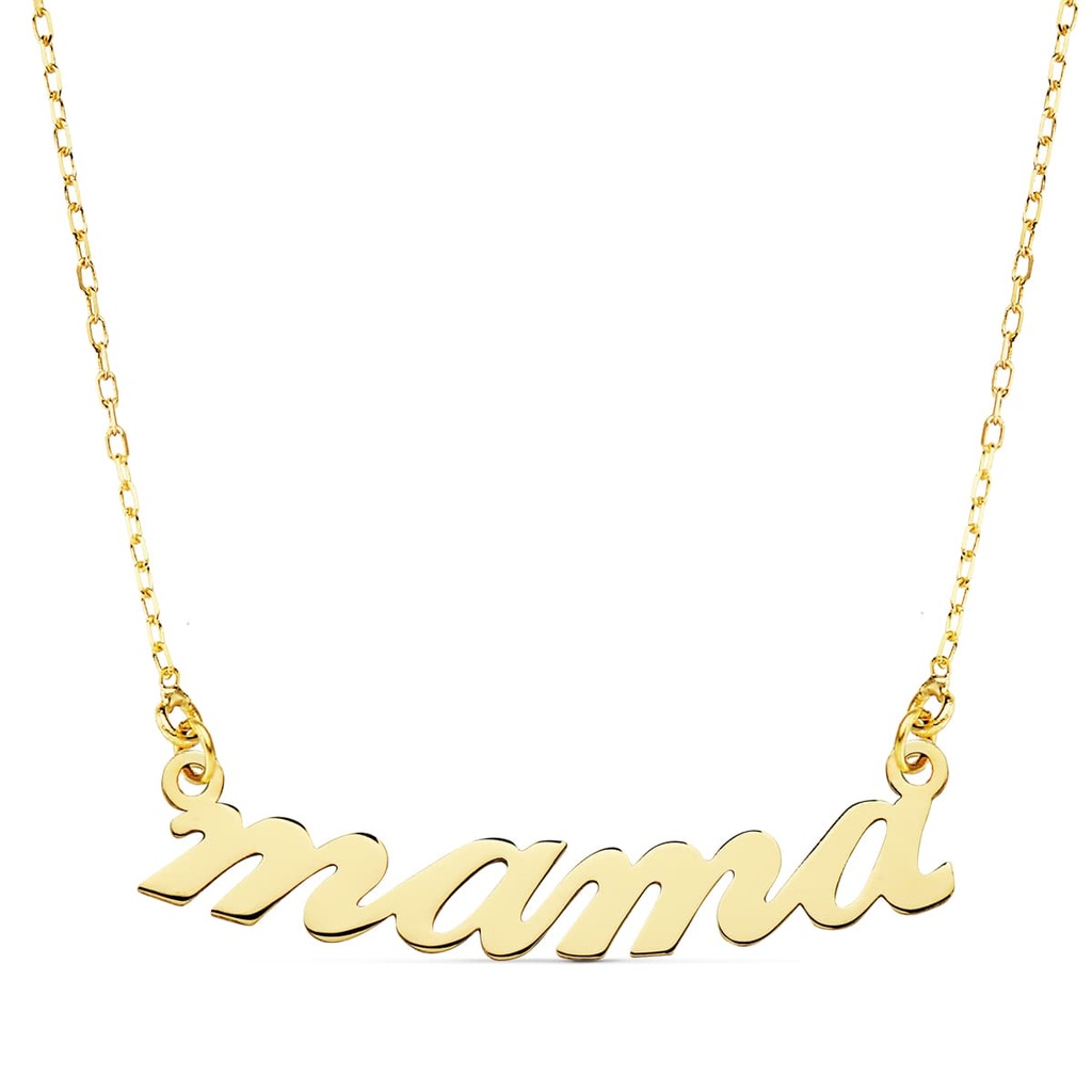 18K GARGANTILLA MAMA 31 MM CADENA 45 CM