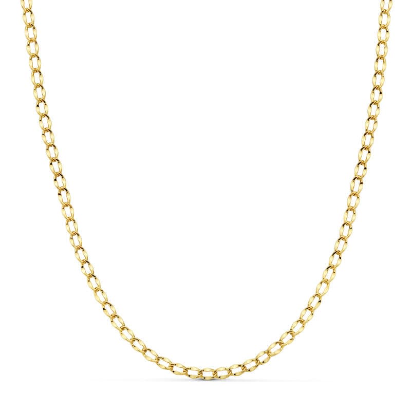 18K CADENA BILBAO HUECA 50CM 3 MM