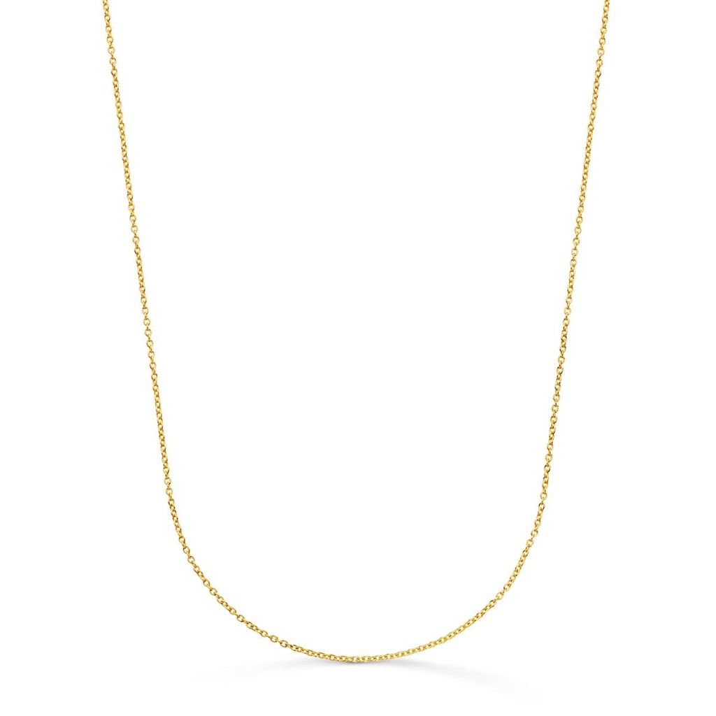 18K CADENA ROLO MACIZA ANCHO: 1MM LARGO: 45CM
