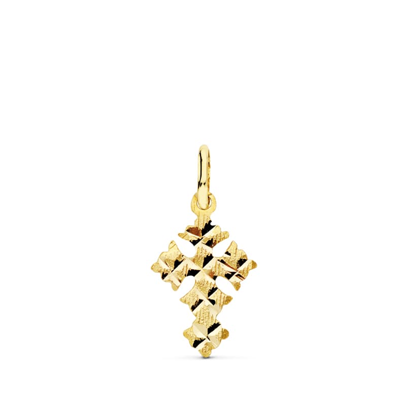 18K CRUZ PEQUEÑA CANJAYAR. 13X8 MM