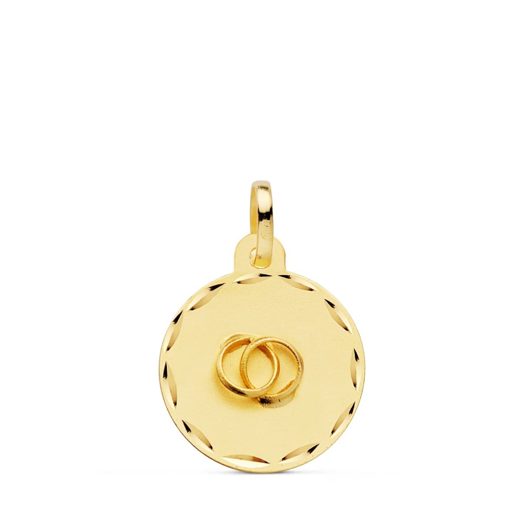 18K CHAPA DISCO ALIANZAS 13 MM
