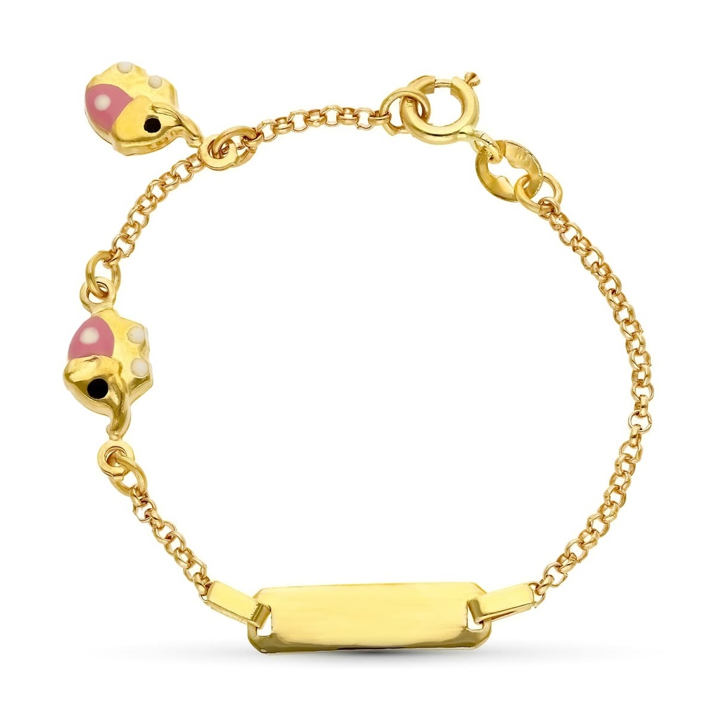18K ESCLAVA ORO AMARILLO ELEFANTES. 13 CM