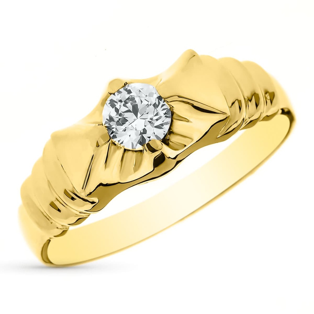 18K SOLITARIO CABALLERO 4.45 GR 4 MM
