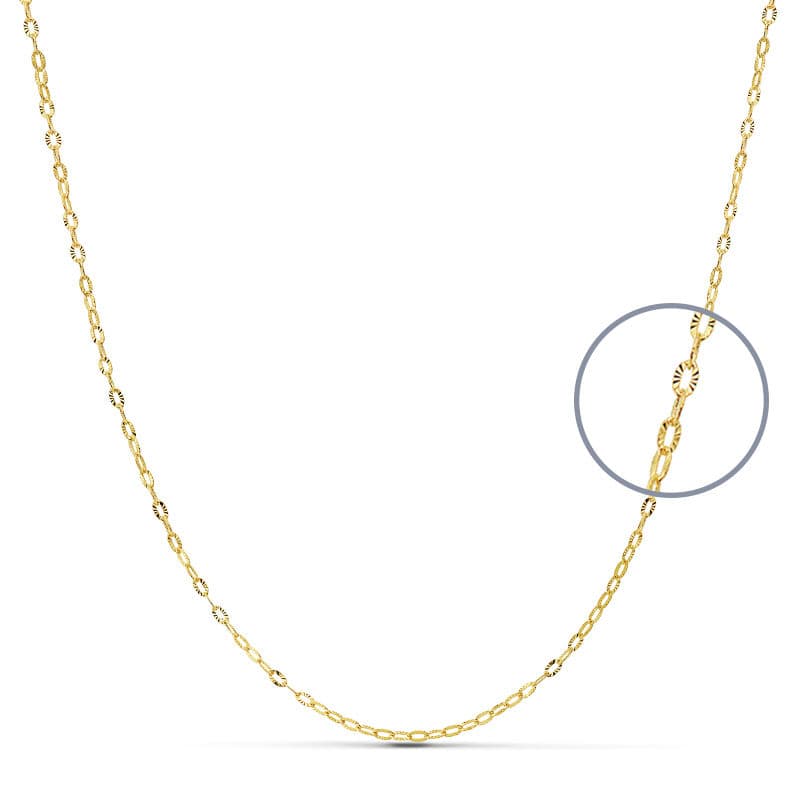 18K CADENA MACIZA FORZADA 45 CMX1 MM