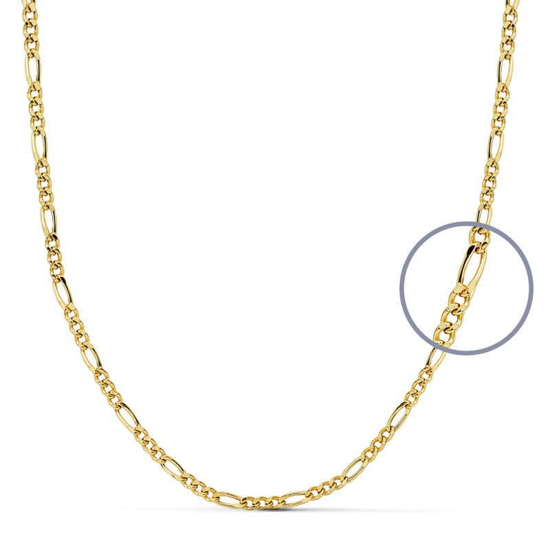 18K CADENA CARTIER ORO AMARILLO 40 CM HUECA 2 MM