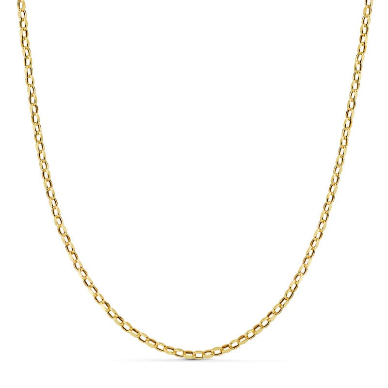 18K CADENA FORZADA HUECA 45CM 2 MM