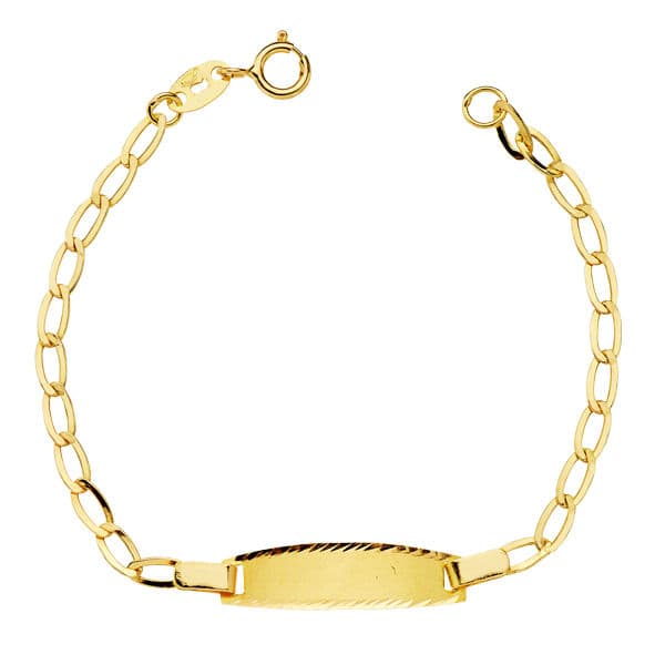 18K ESCLAVA HUECA BILBAO  14.5 CM