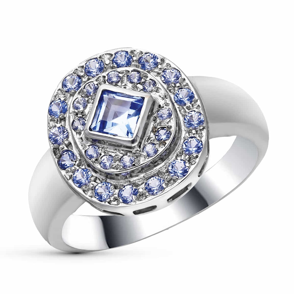 18K SORTIJA ORO BLANCO CIRCONITAS