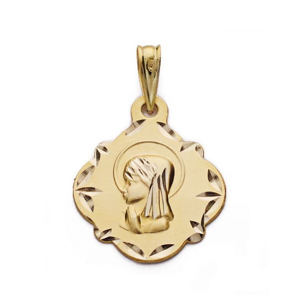 9K MEDALLA VIRGEN NIÑA 16 MM