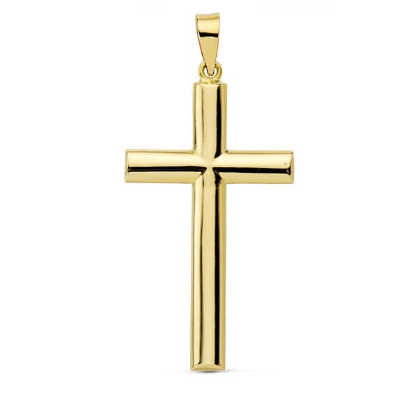 9K CRUZ ORO AMARILLO LISA 30X17 MM