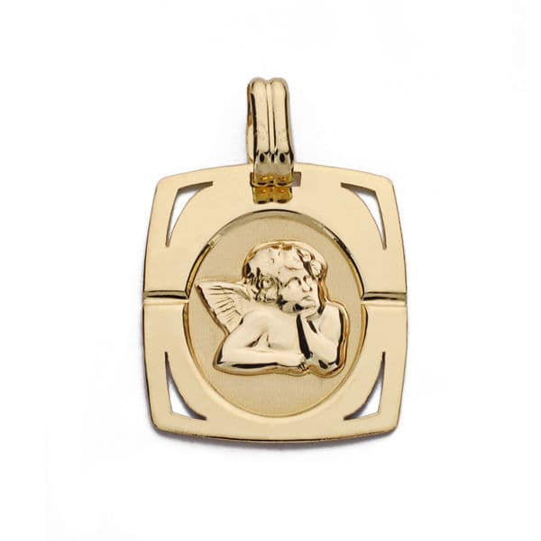 9K MEDALLA ANGEL BURLON 9K 20X17 MM