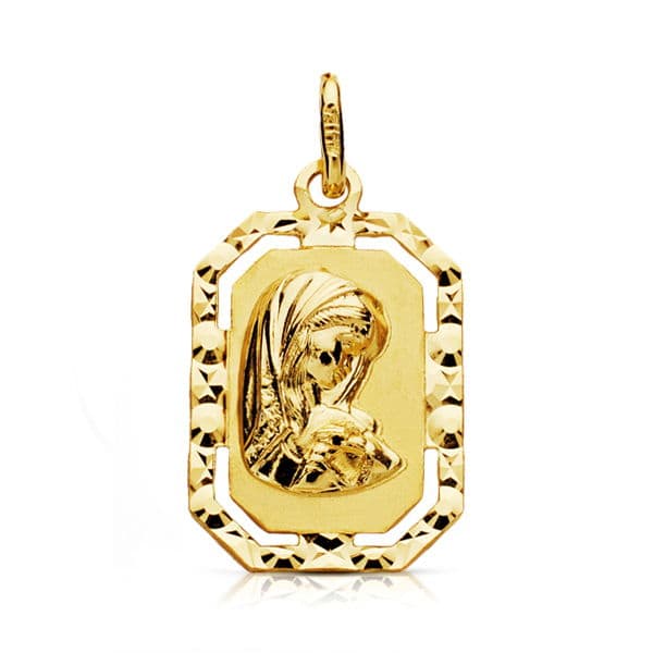 9K MEDALLA VIRGEN NIÑA 20X12 MM