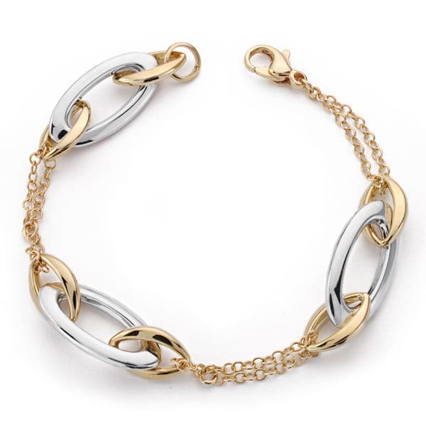 9K PULSERA HUECA 19.5CM