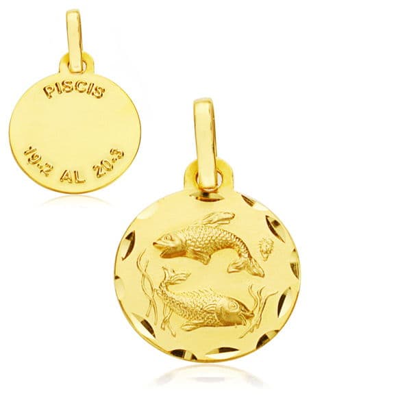 9K HOROSCOPO 13 MM PISCIS