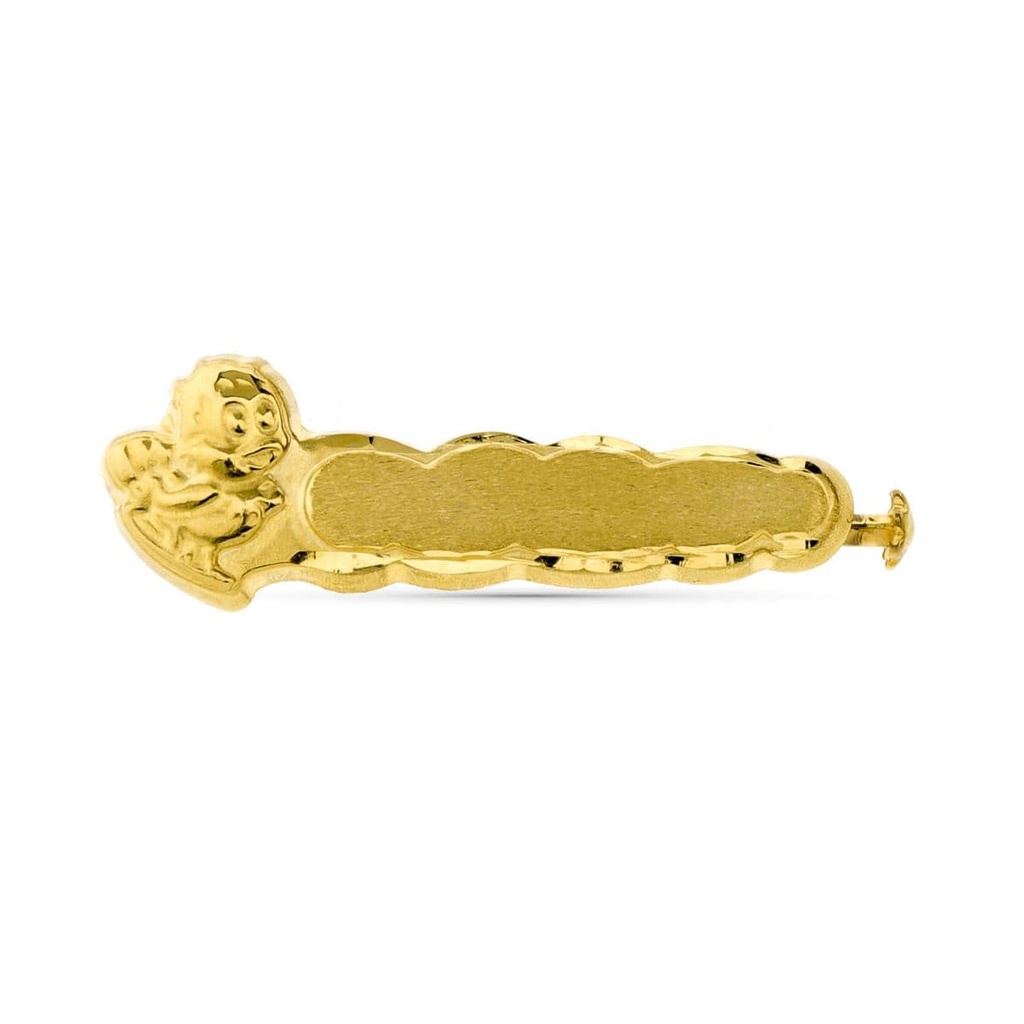 9 K ALFILER ORO AMARILLO POLLITO 28X9 MM