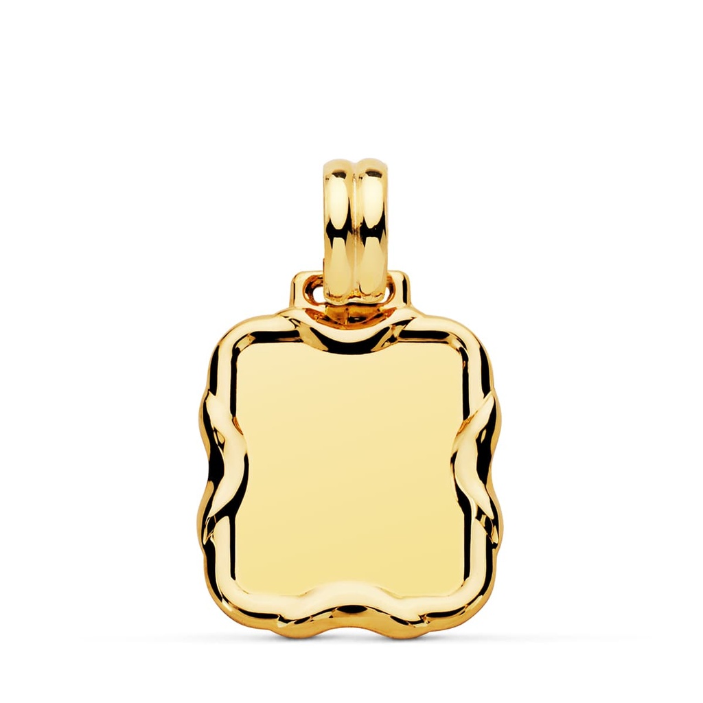9K CHAPA RECTANGULAR 23X19 MM