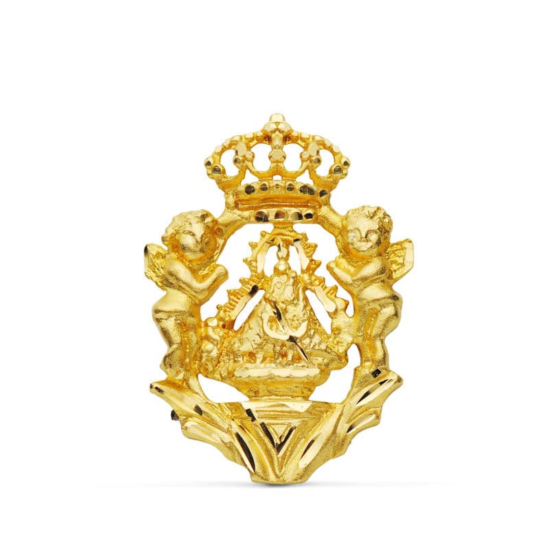 18K MEDALLA VIRGEN DE LA CABEZA ESCUDO 27X20 MM