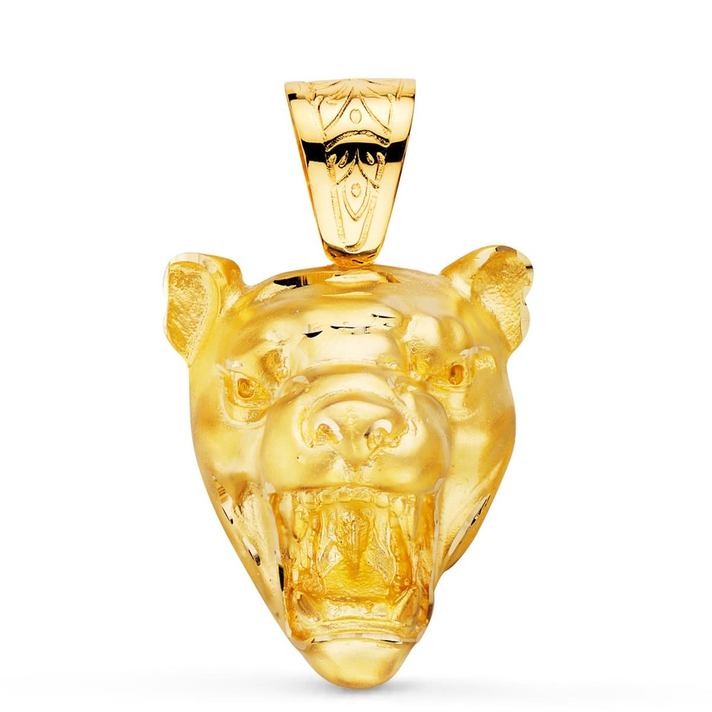 18K COLGANTE PUMA GIGANTE. 40X34 MM