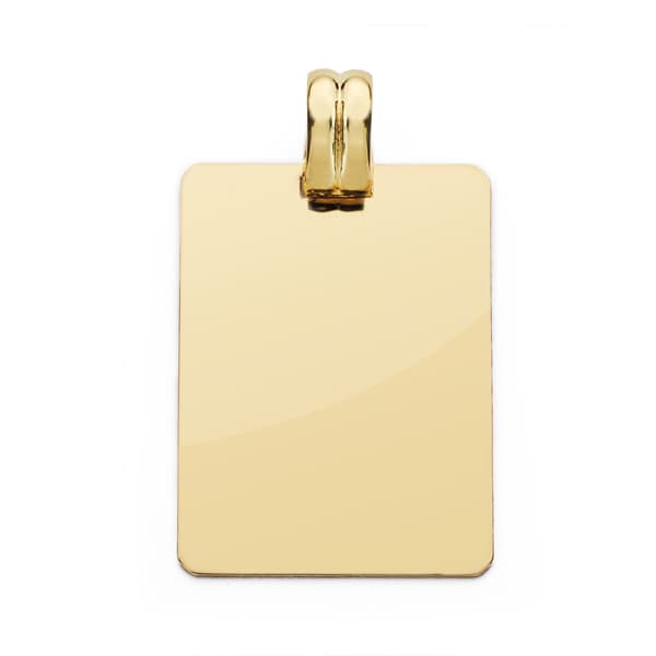 18K CHAPA LISA 28X20 MM