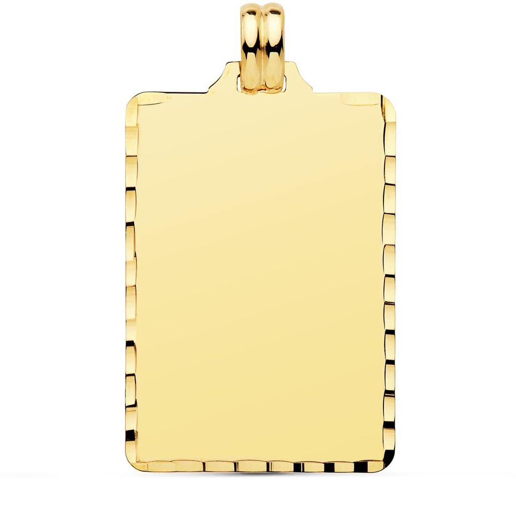 18K CHAPA TALLADA 36X23 MM