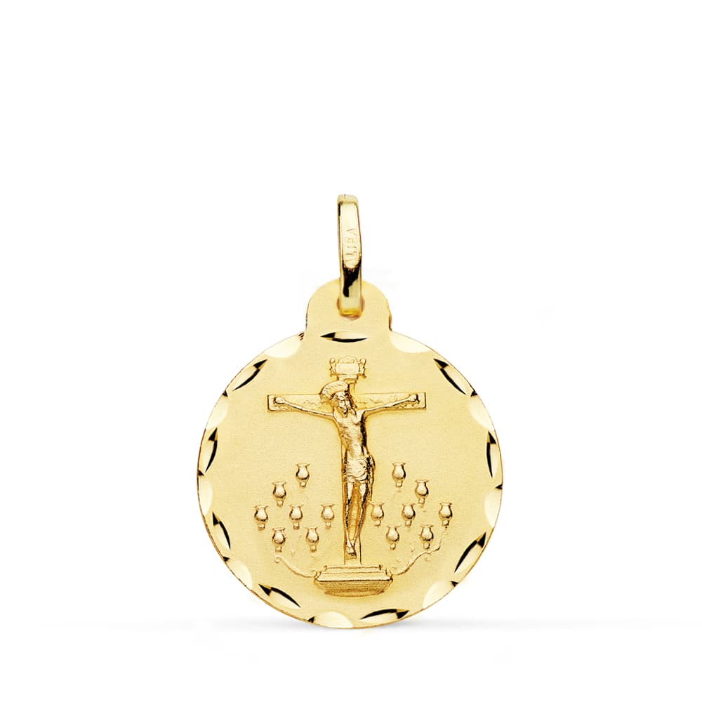 18K MEDALLA CRISTO DE LA LAGUNA 20 MM