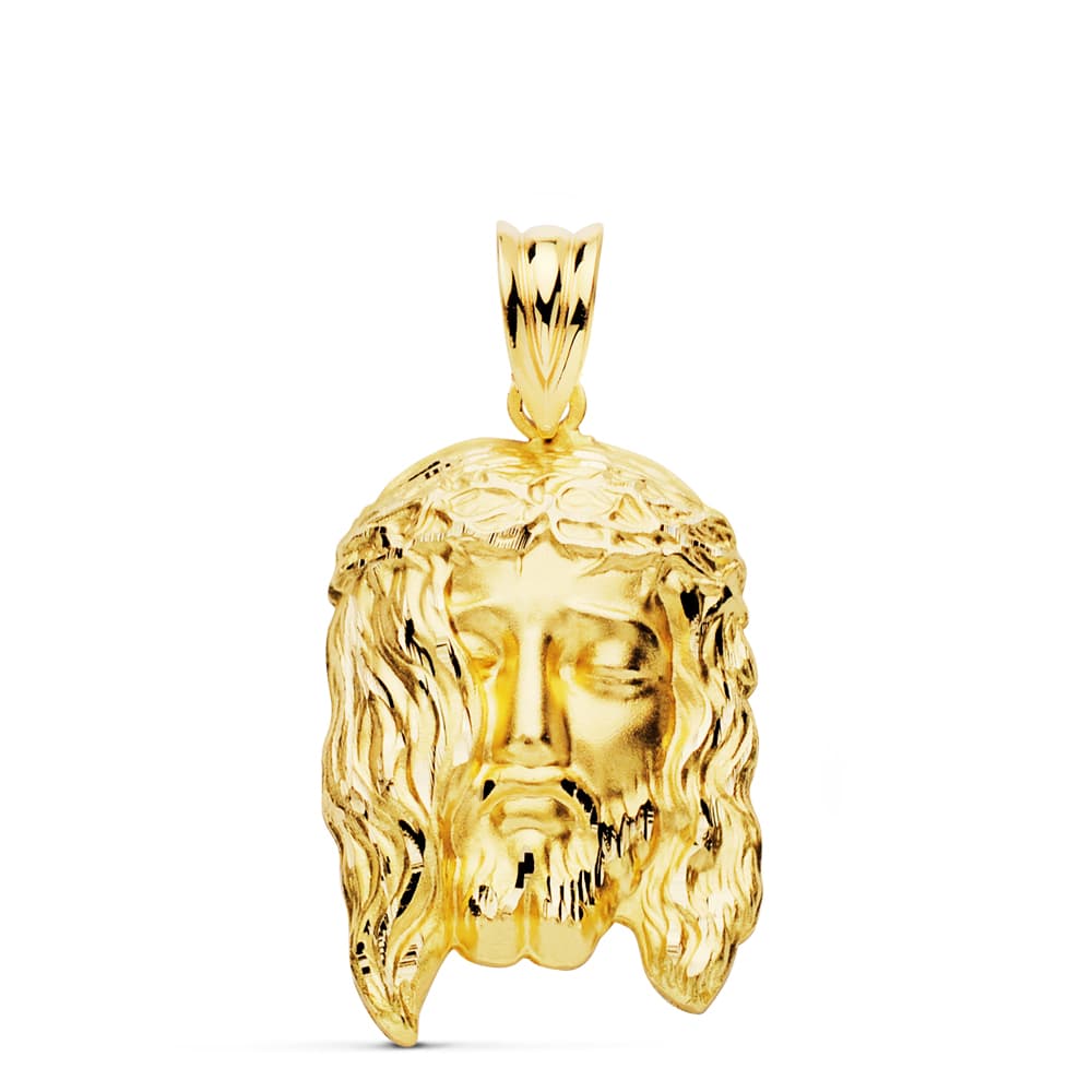 18K COLGANTE CABEZA CRISTO 26X16 MM