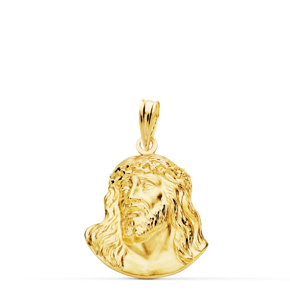 18K CABEZA CRISTO DE MURILLO 20X16 MM