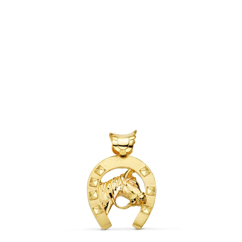 18K COLGANTE HERRADURA CABALLO 23X20 MM