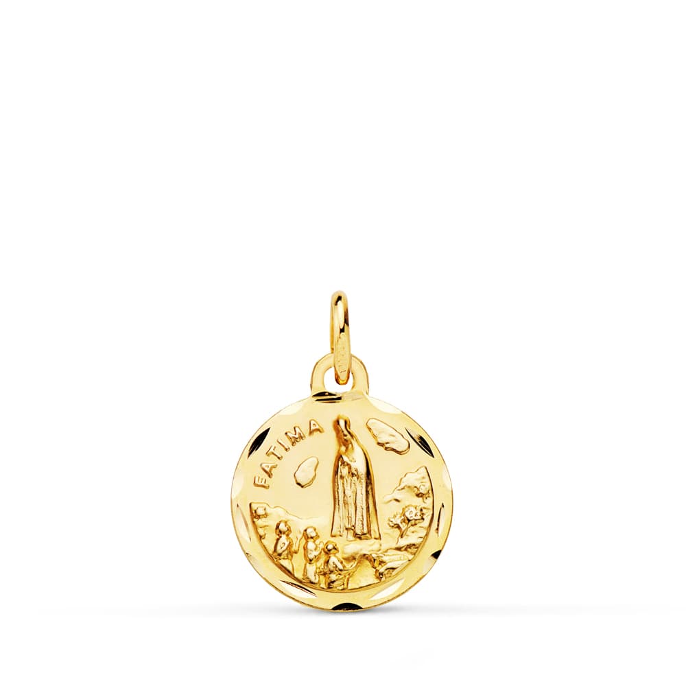 18K MEDALLA VIRGEN DE FATIMA 12 MM