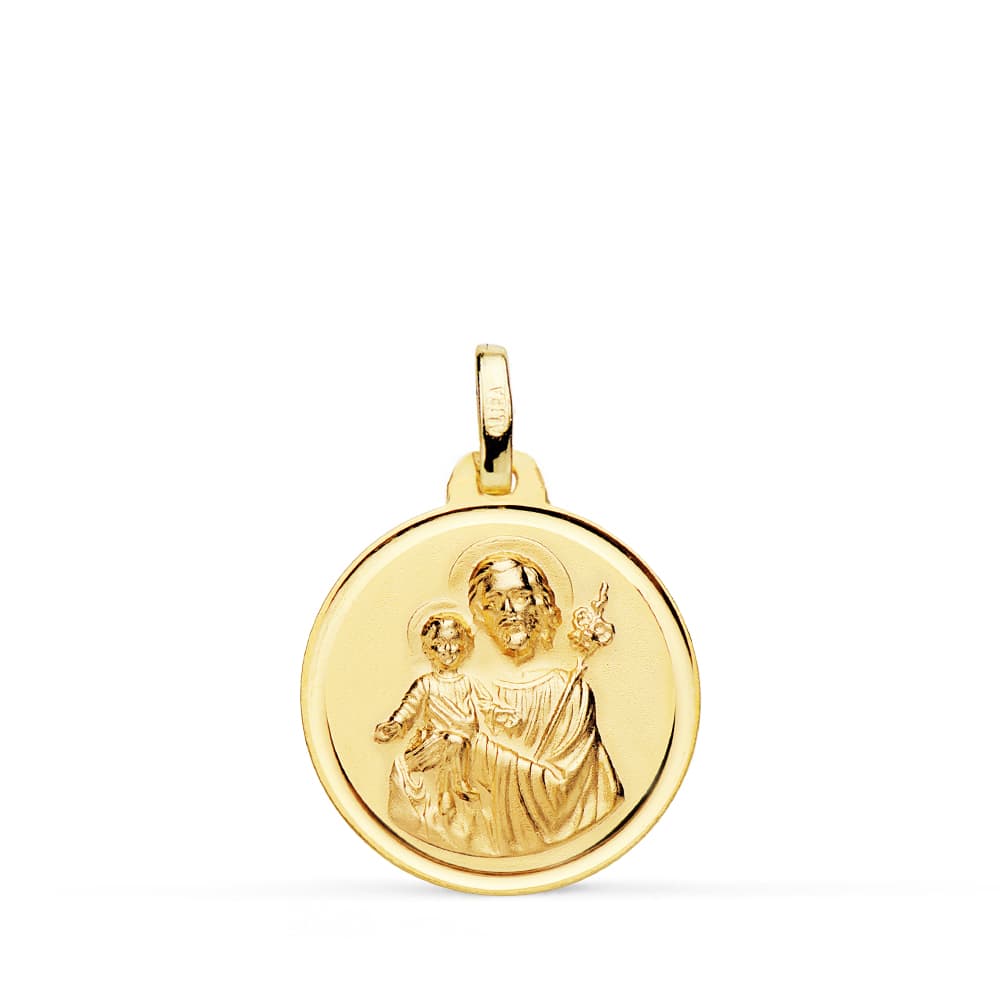 18K MEDALLA SAN JOSE BISEL 18 MM