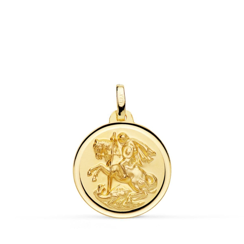 18K MEDALLA SAN JORGE BISEL 18 MM