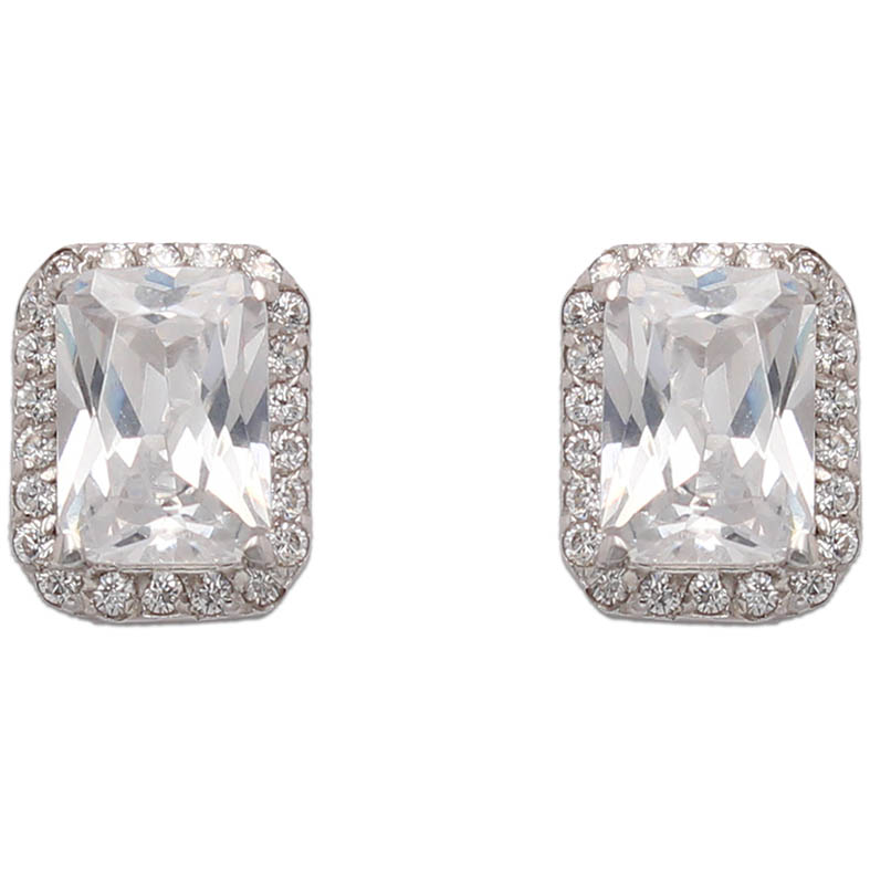 Pendientes oro blanco 18 kt