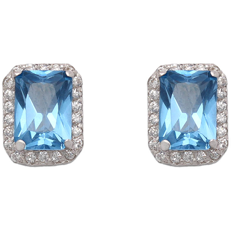 Pendientes oro blanco 18 kt