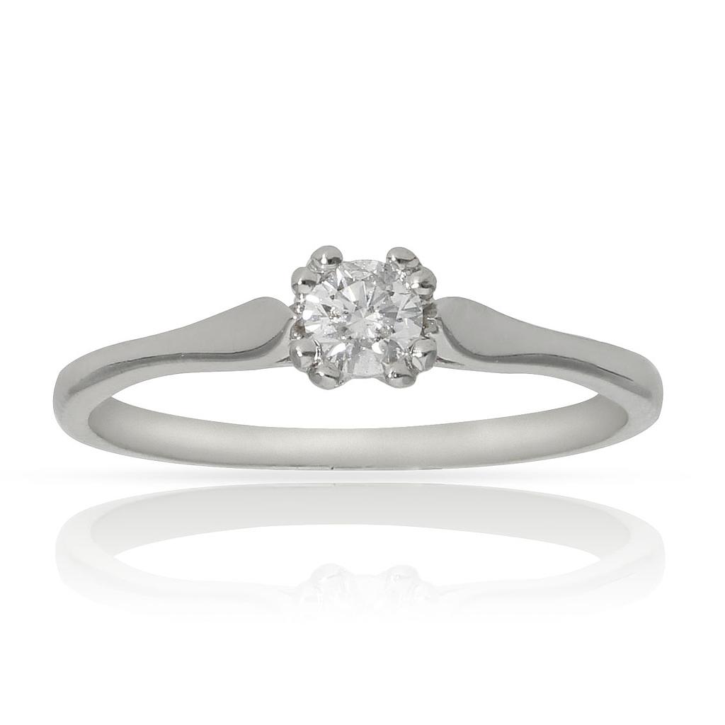 SORTIJA ORO BLANCO 18KL DIAMANTE