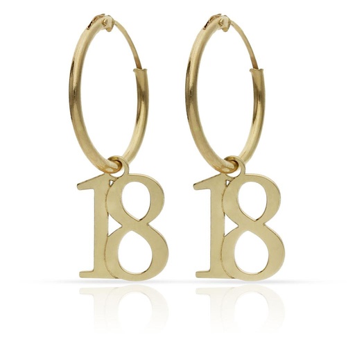 [P1536] AROS ORO 18KL NUMEROS
